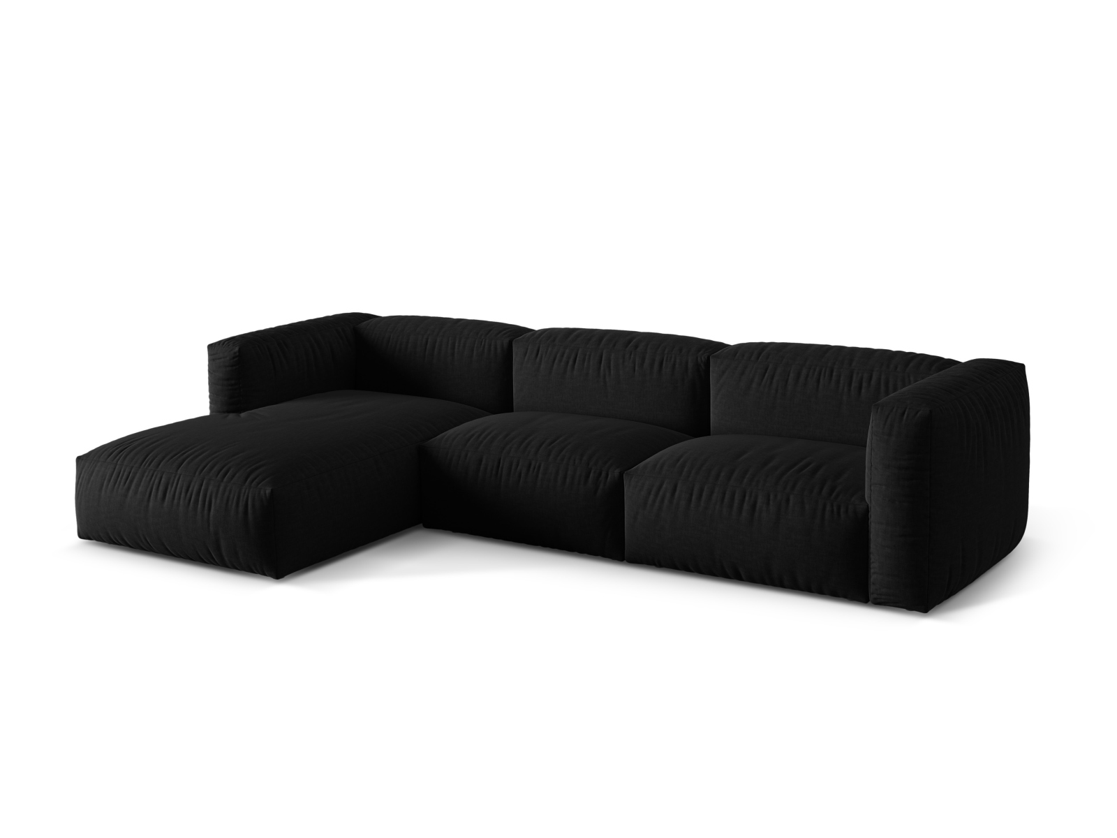 Modular Left Corner Sofa XL, "Martina", 3 Seats, 330x176x75