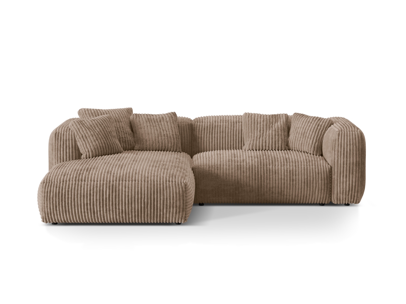 Modular Left Corner Sofa XL, "Martina", 2 Seats, 280x176x75