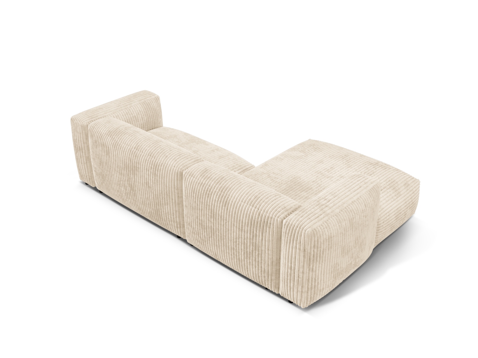 Modular Left Corner Sofa XL, "Martina", 2 Seats, 280x176x75