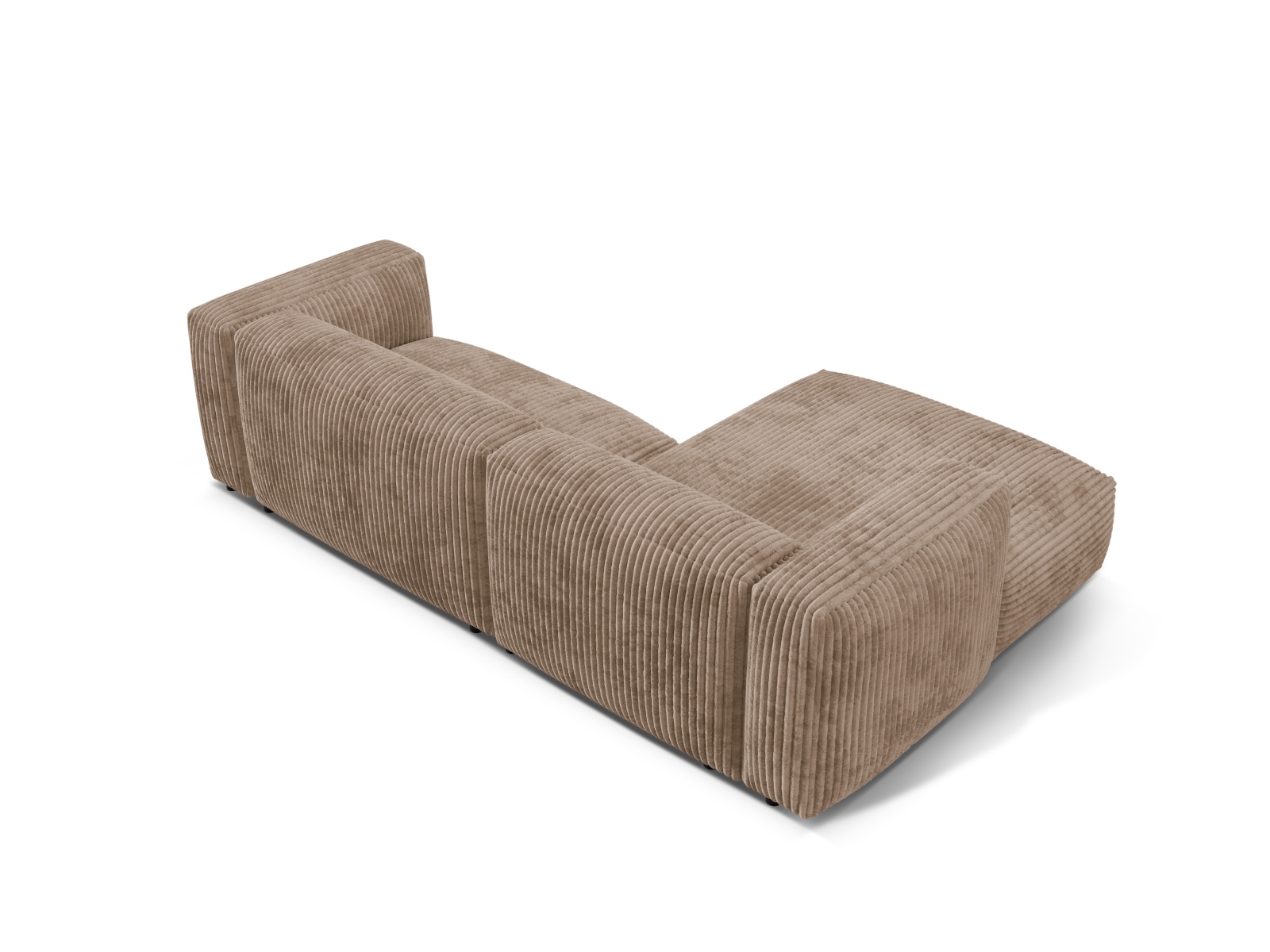 Modular Left Corner Sofa XL, "Martina", 2 Seats, 280x176x75