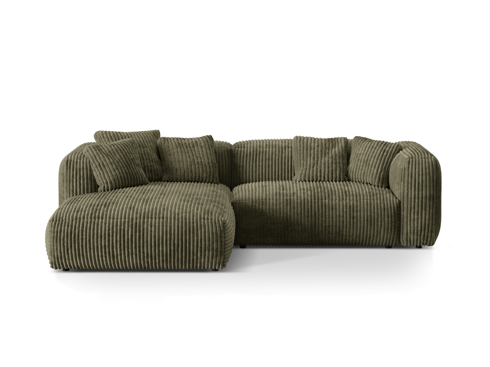 Modular Left Corner Sofa XL, "Martina", 2 Seats, 280x176x75