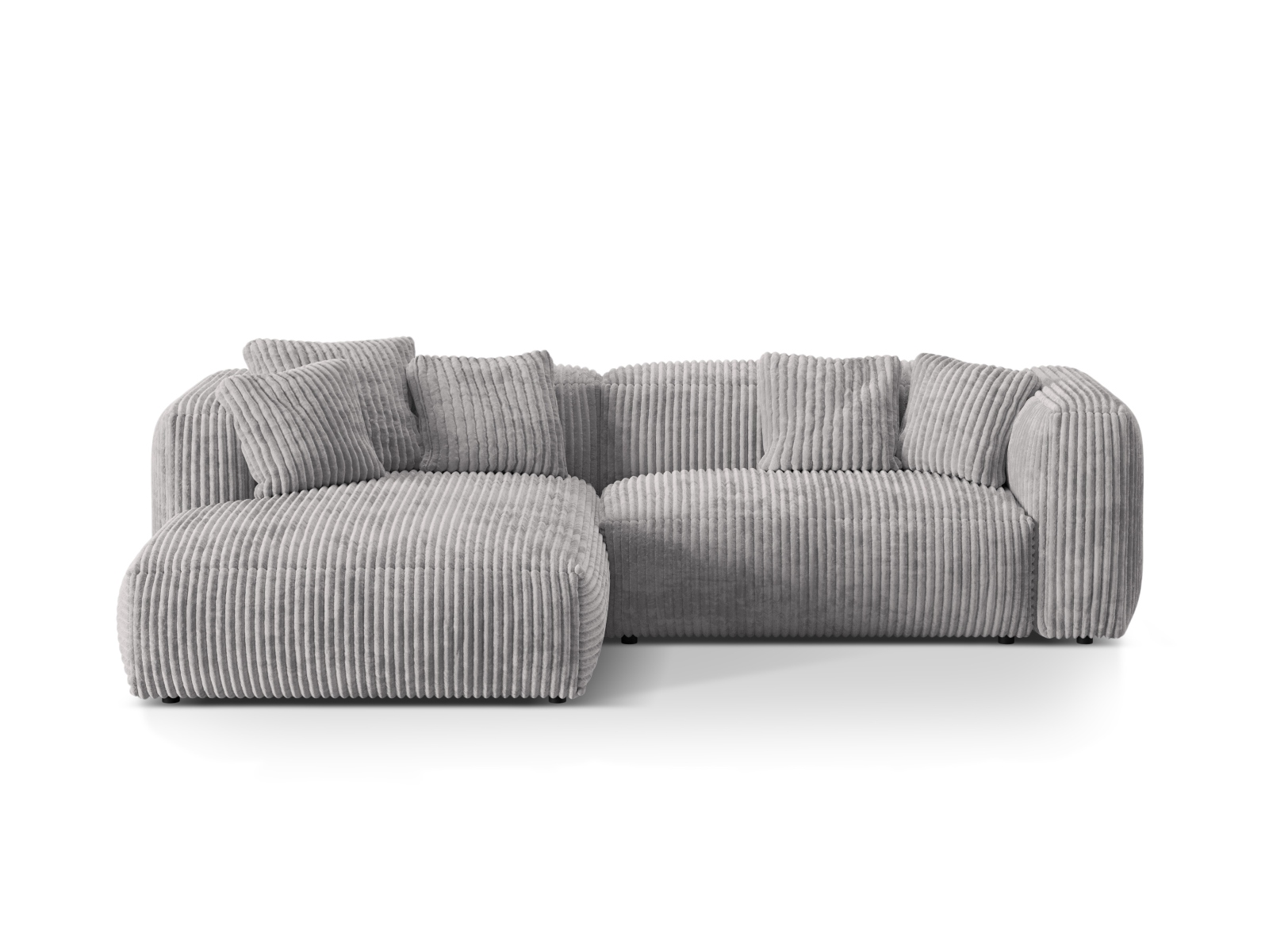 Modular Left Corner Sofa XL, "Martina", 2 Seats, 280x176x75