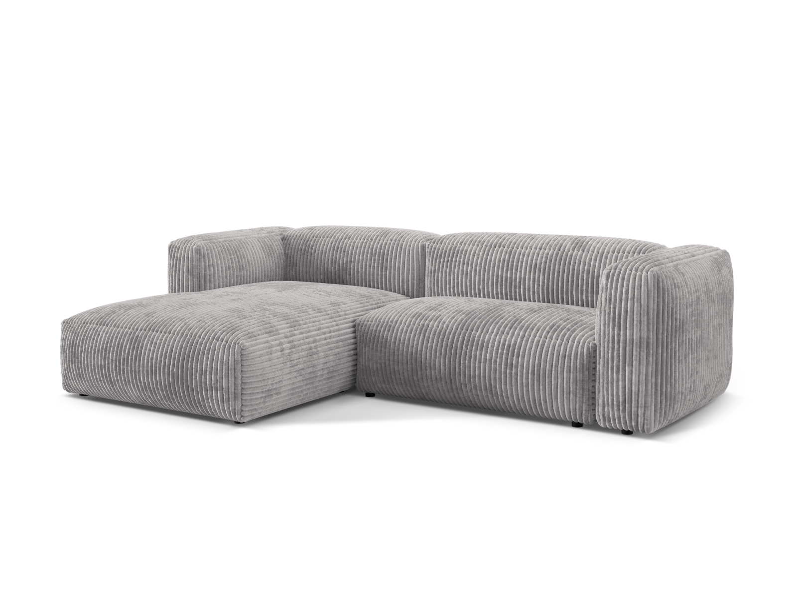 Modular Left Corner Sofa XL, "Martina", 2 Seats, 280x176x75