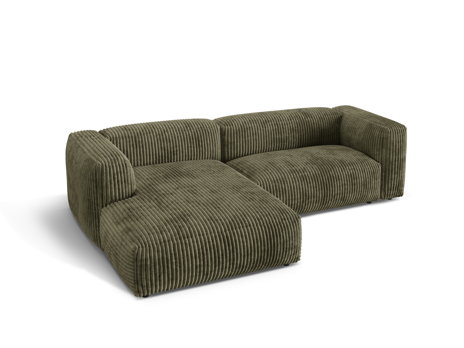 Modular Left Corner Sofa XL, "Martina", 2 Seats, 280x176x75