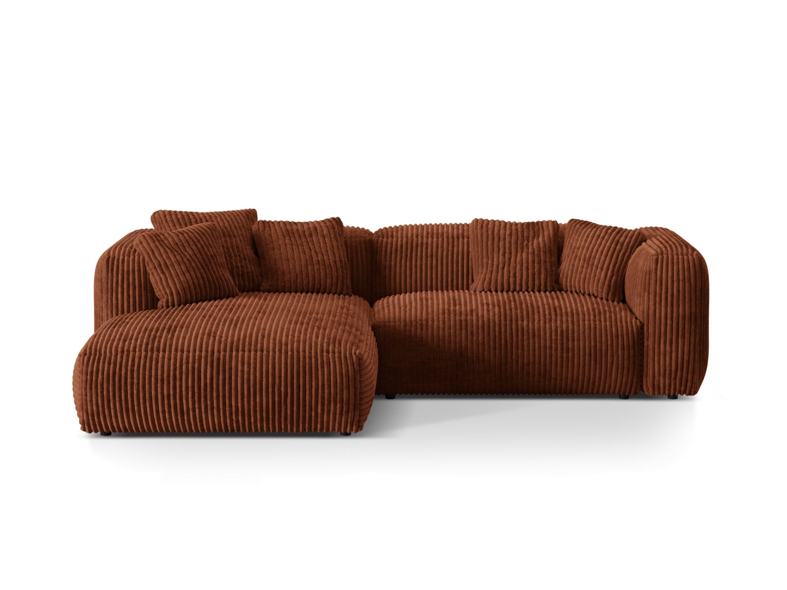Modular Left Corner Sofa XL, "Martina", 2 Seats, 280x176x75