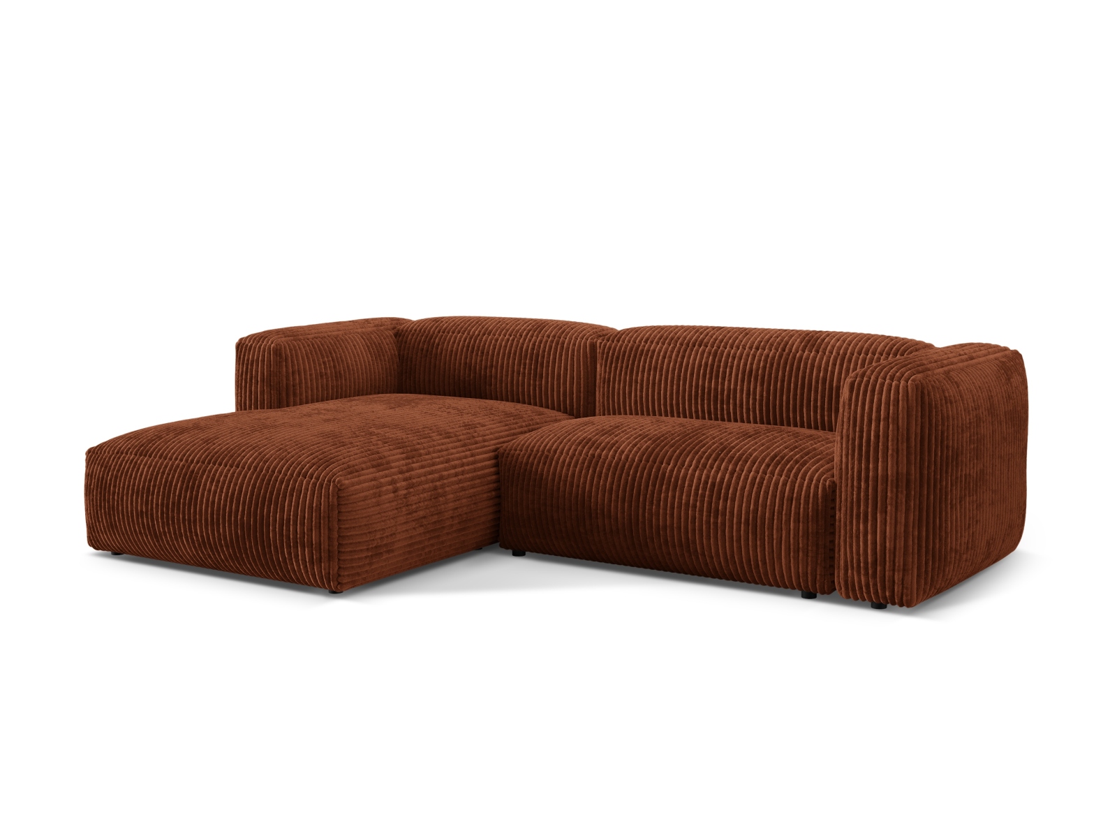 Modular Left Corner Sofa XL, "Martina", 2 Seats, 280x176x75