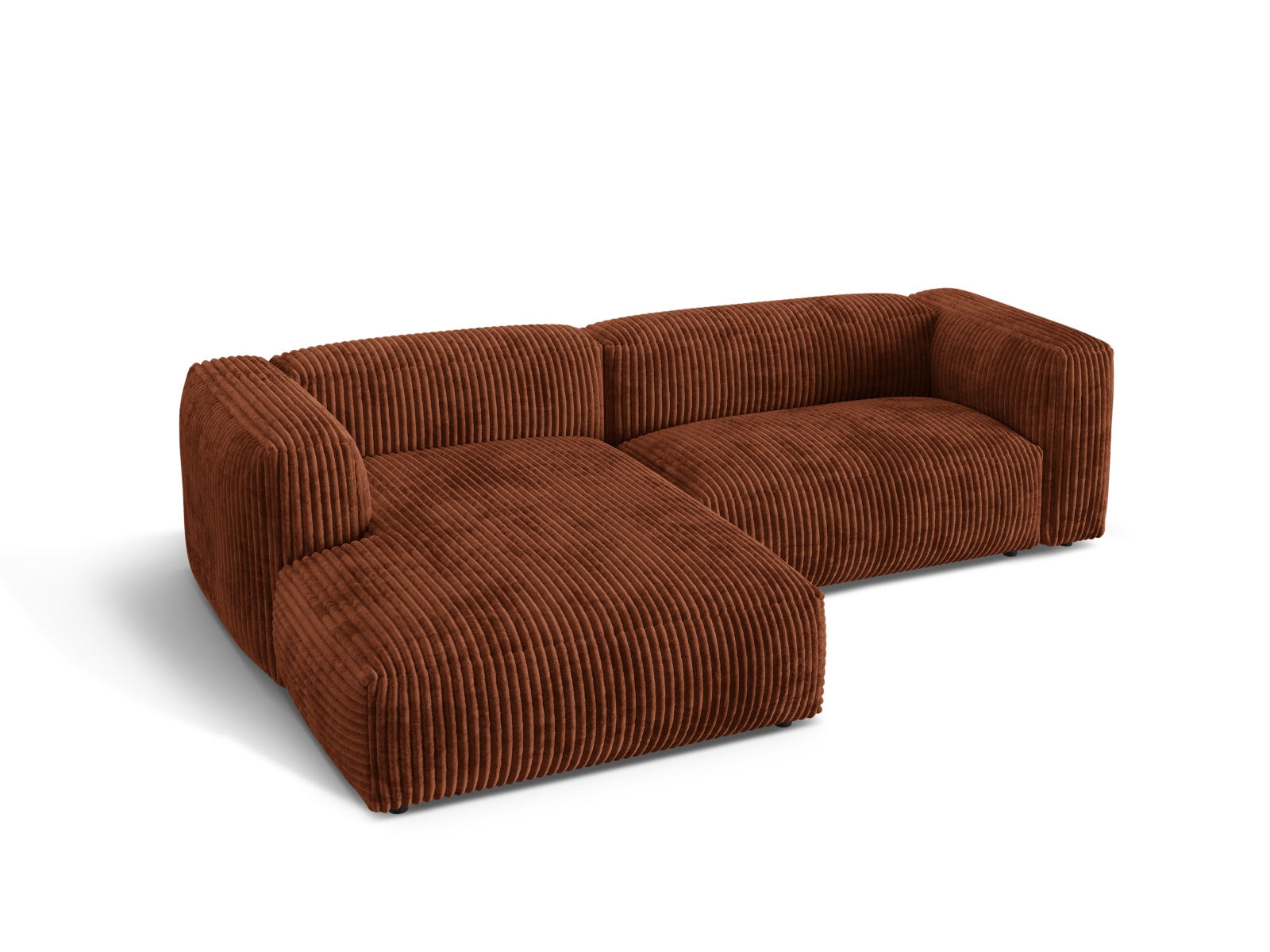 Modular Left Corner Sofa XL, "Martina", 2 Seats, 280x176x75