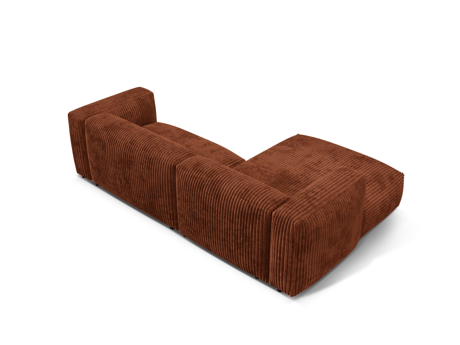 Modular Left Corner Sofa XL, "Martina", 2 Seats, 280x176x75