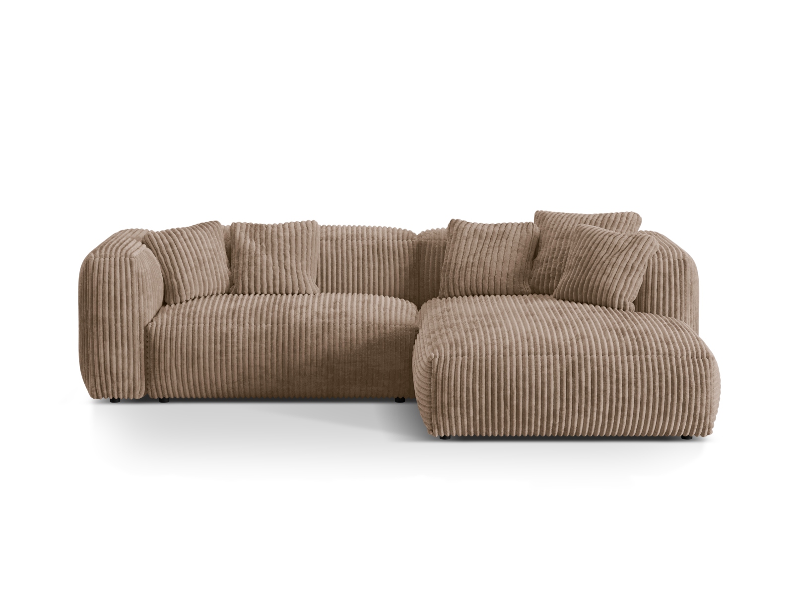 Modular Right Corner Sofa XL, "Martina", 2 Seats, 280x176x75