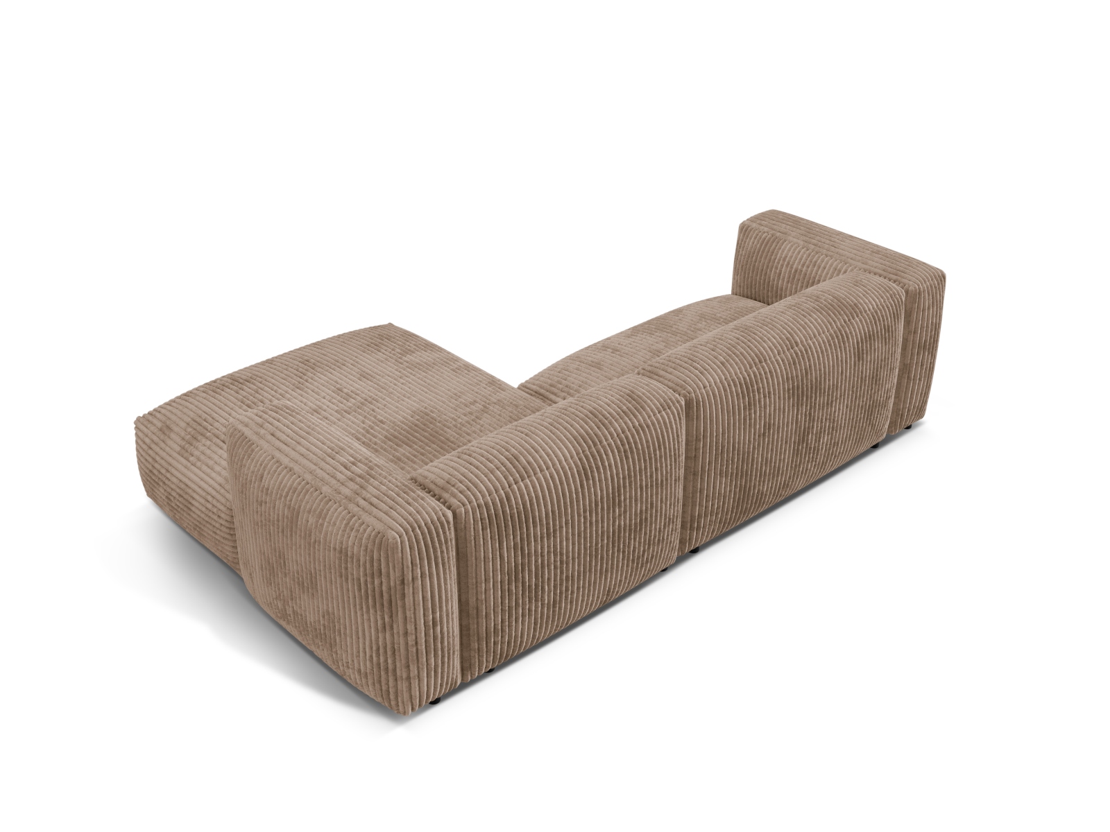 Modular Right Corner Sofa XL, "Martina", 2 Seats, 280x176x75