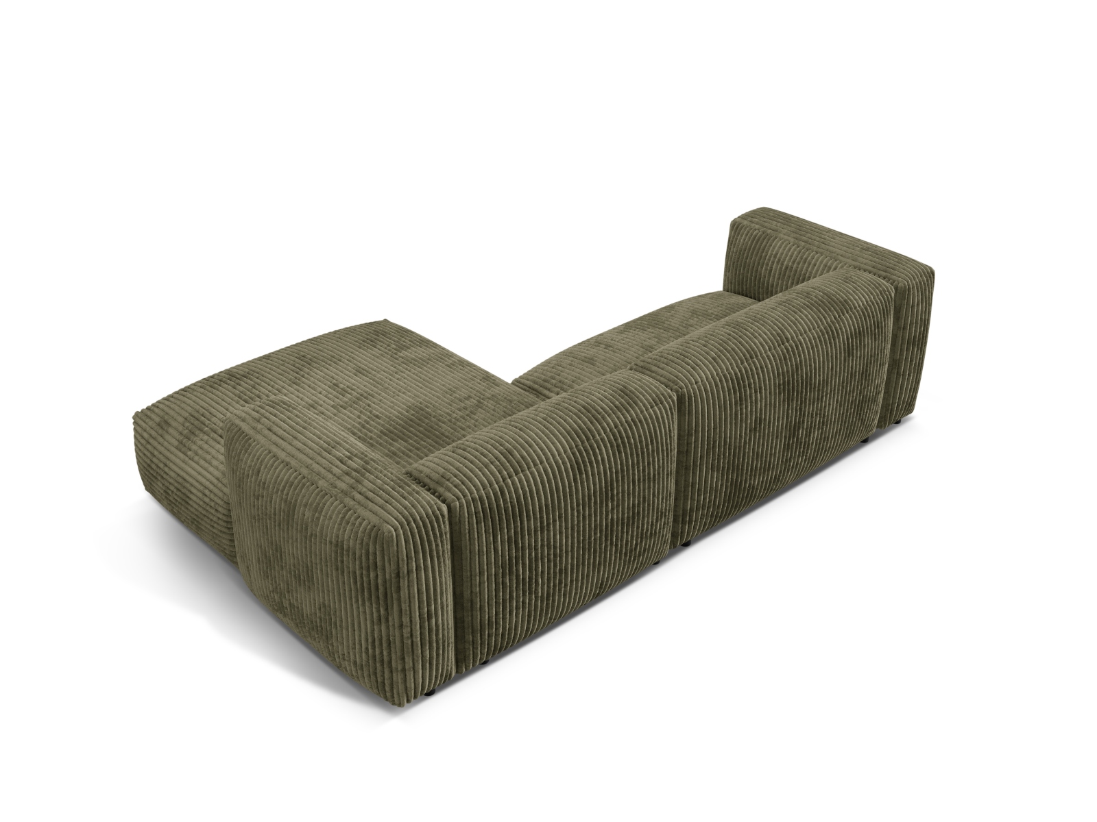 Modular Right Corner Sofa XL, "Martina", 2 Seats, 280x176x75