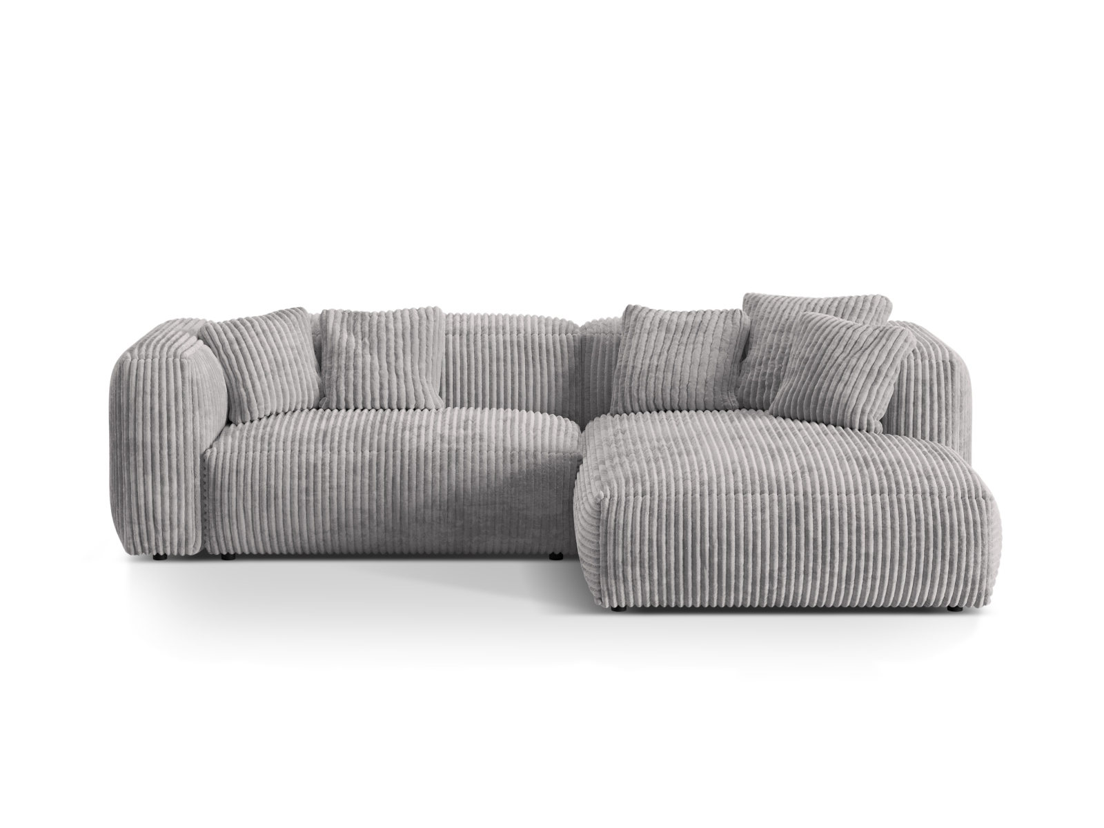Modular Right Corner Sofa XL, "Martina", 2 Seats, 280x176x75