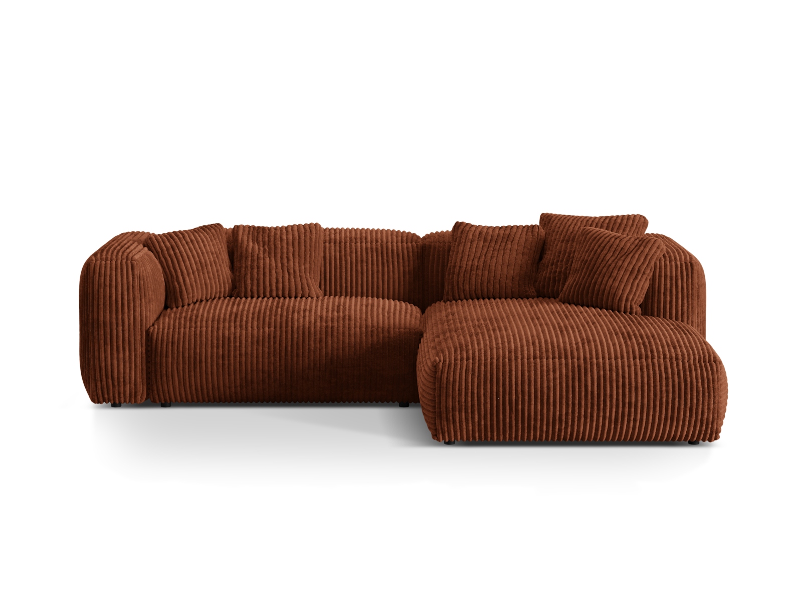 Modular Right Corner Sofa XL, "Martina", 2 Seats, 280x176x75