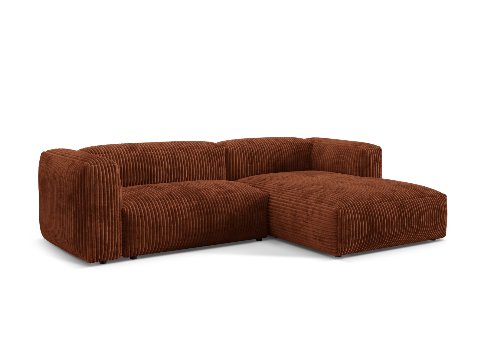 Modular Right Corner Sofa XL, "Martina", 2 Seats, 280x176x75
