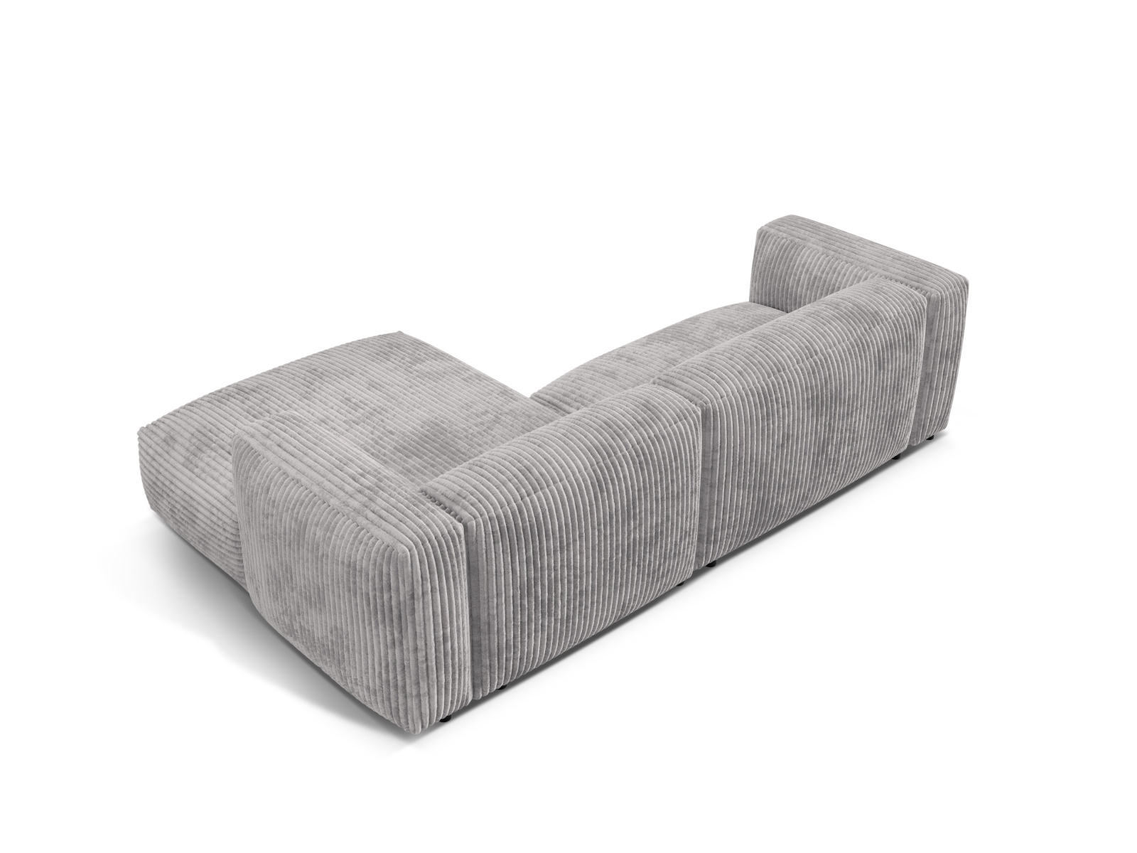 Modular Right Corner Sofa XL, "Martina", 2 Seats, 280x176x75