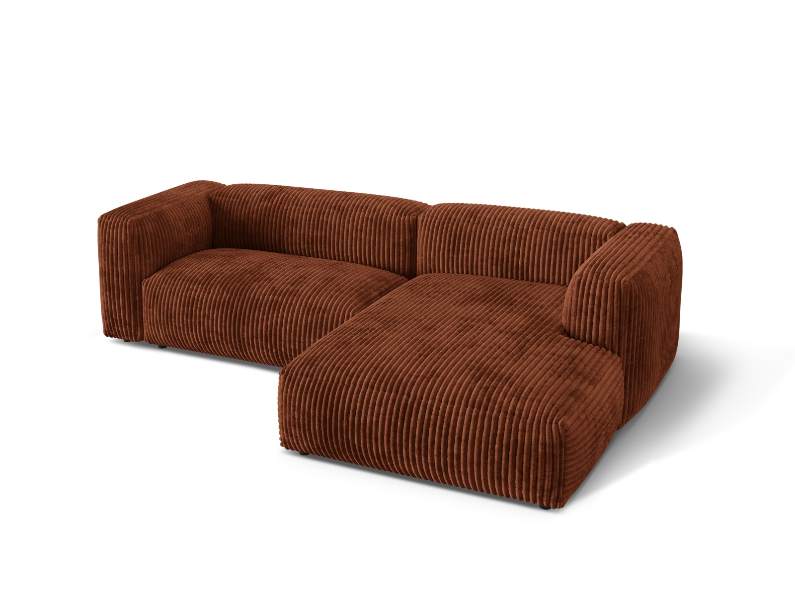 Modular Right Corner Sofa XL, "Martina", 2 Seats, 280x176x75