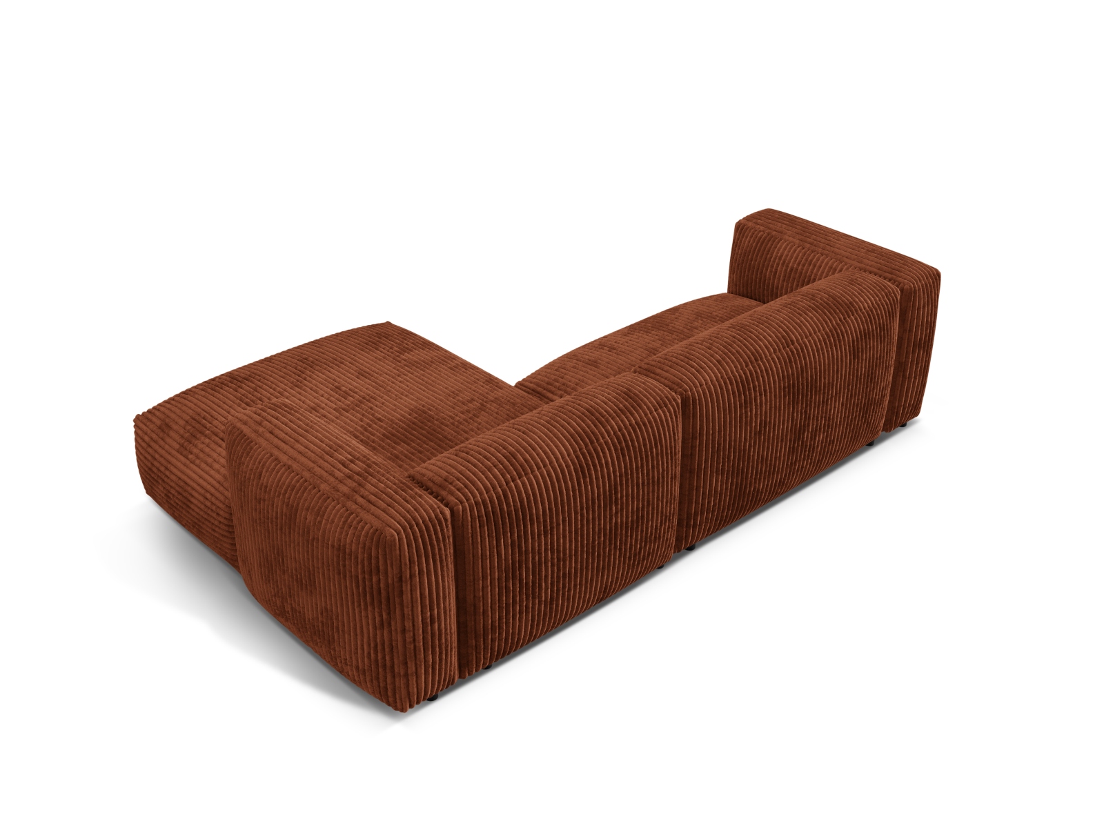 Modular Right Corner Sofa XL, "Martina", 2 Seats, 280x176x75