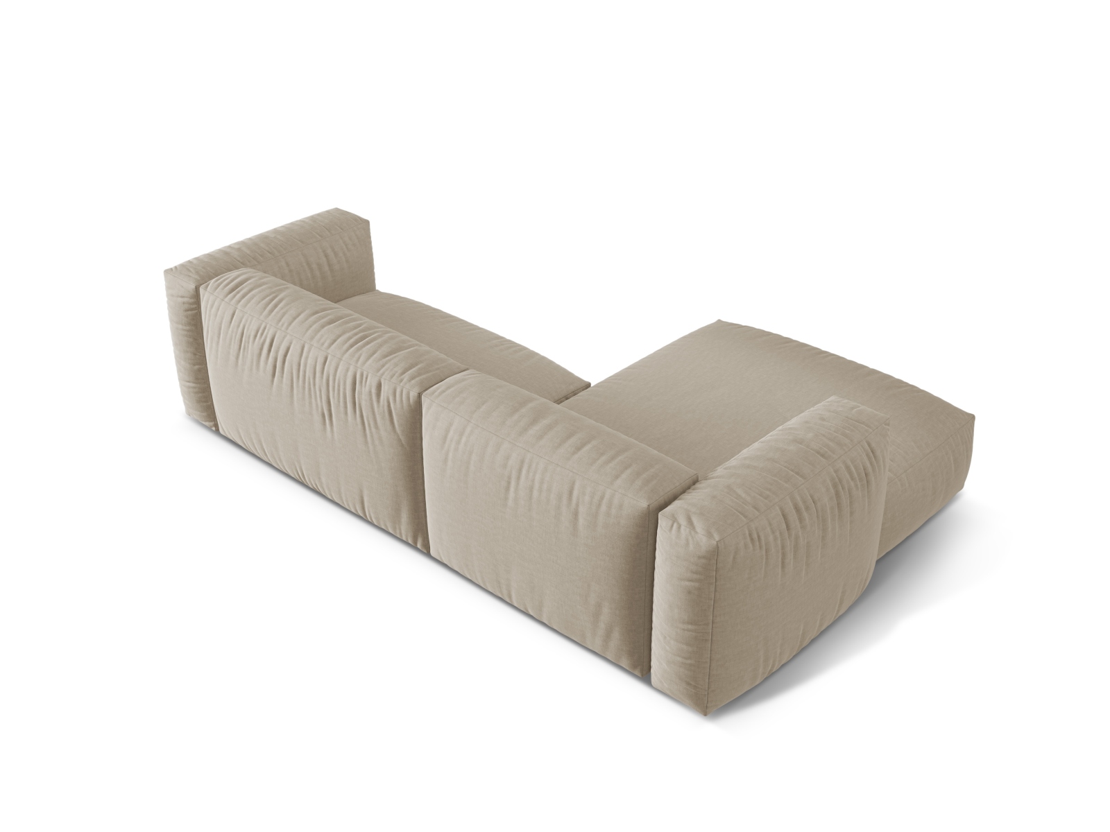 Modular Left Corner Sofa XL, "Martina", 2 Seats, 280x176x75