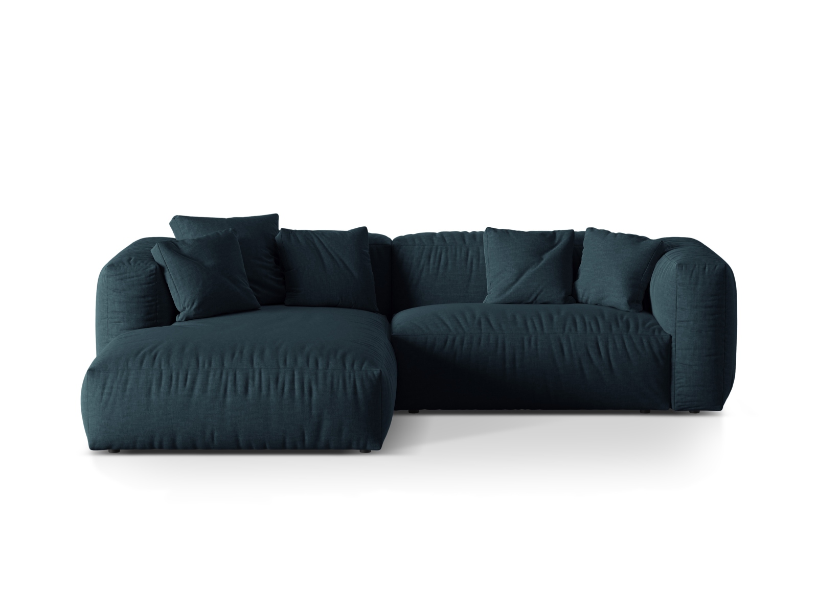 Modular Left Corner Sofa XL, "Martina", 2 Seats, 280x176x75