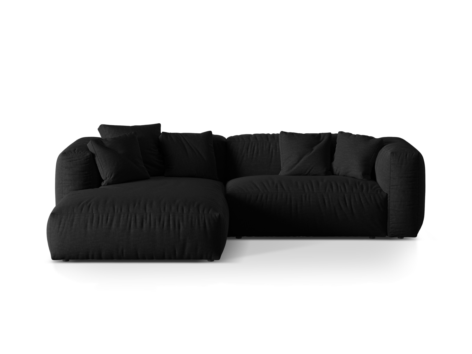 Modular Left Corner Sofa XL, "Martina", 2 Seats, 280x176x75