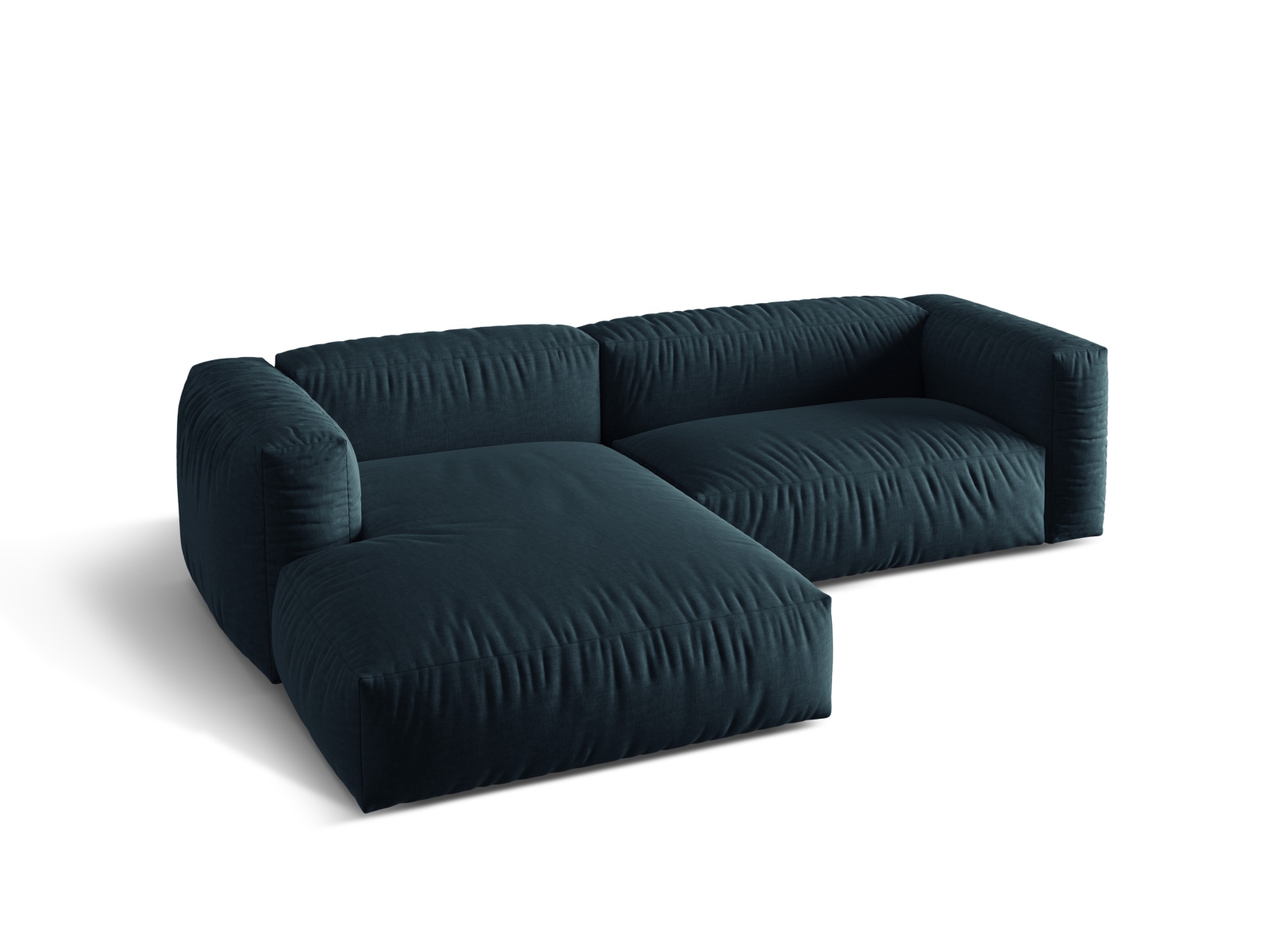 Modular Left Corner Sofa XL, "Martina", 2 Seats, 280x176x75