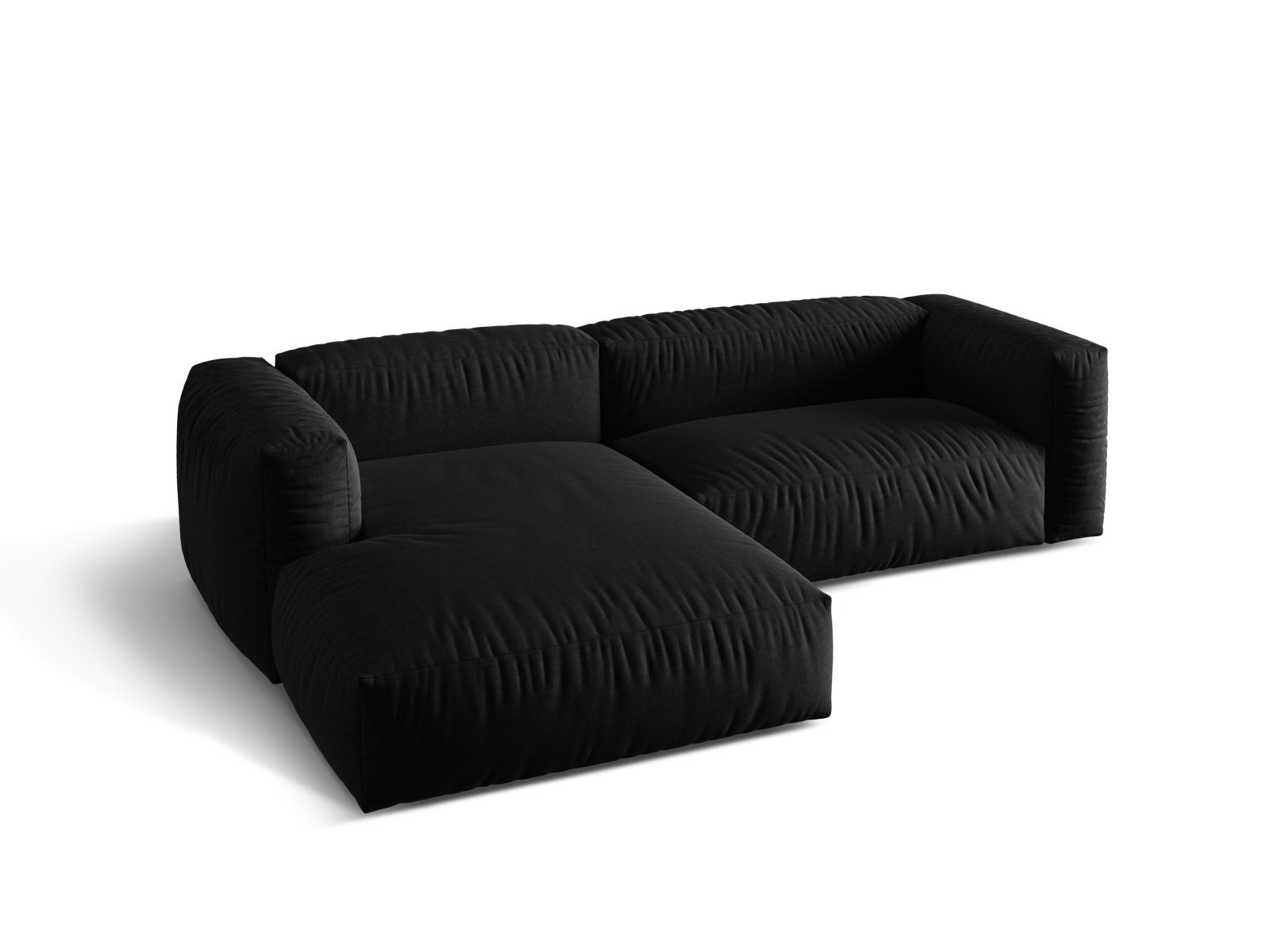 Modular Left Corner Sofa XL, "Martina", 2 Seats, 280x176x75