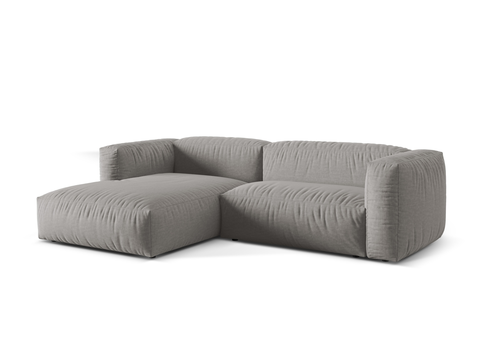 Modular Left Corner Sofa XL, "Martina", 2 Seats, 280x176x75