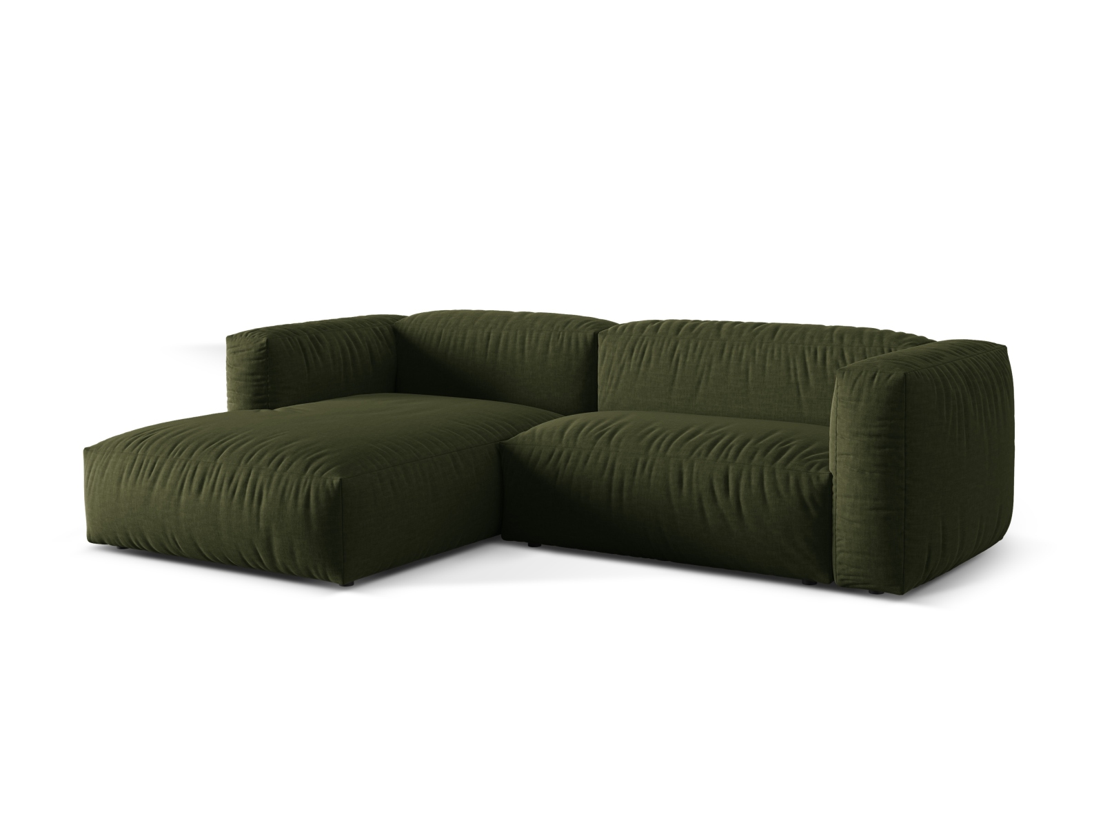Modular Left Corner Sofa XL, "Martina", 2 Seats, 280x176x75