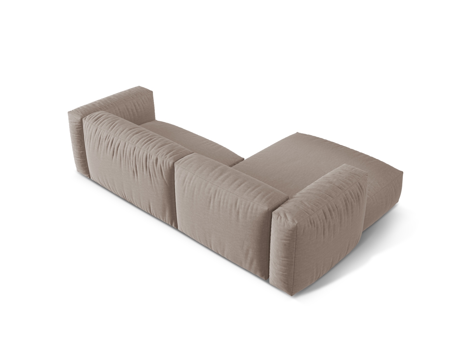 Modular Left Corner Sofa XL, "Martina", 2 Seats, 280x176x75