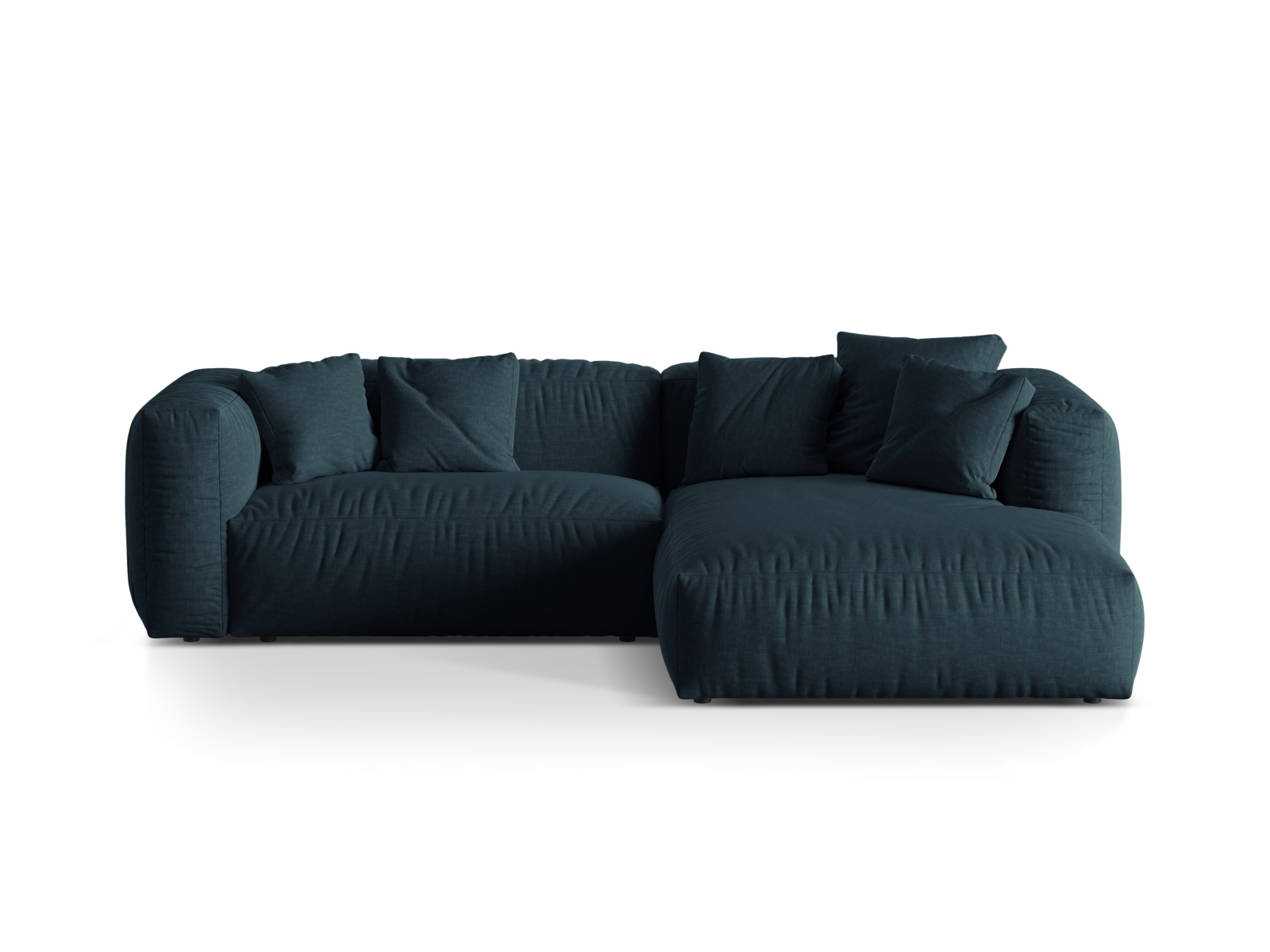 Modular Right Corner Sofa XL, "Martina", 2 Seats, 280x176x75
