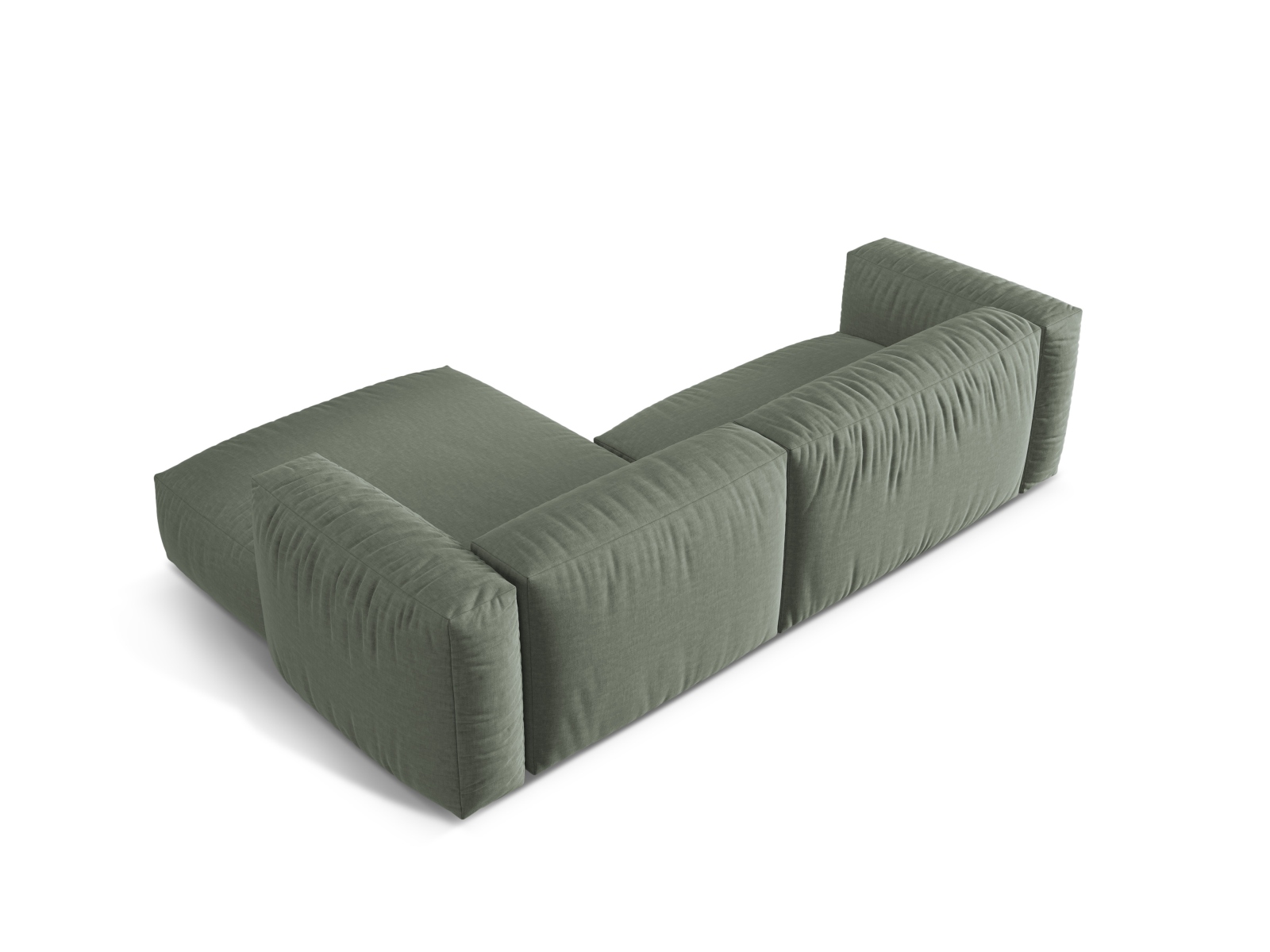 Modular Right Corner Sofa XL, "Martina", 2 Seats, 280x176x75