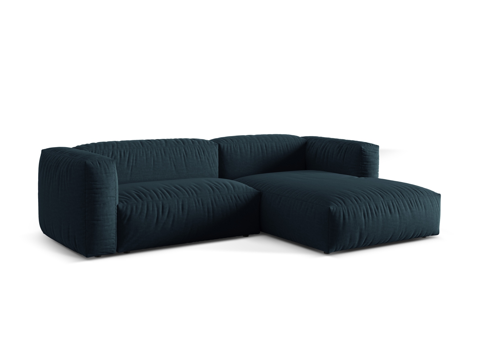 Modular Right Corner Sofa XL, "Martina", 2 Seats, 280x176x75