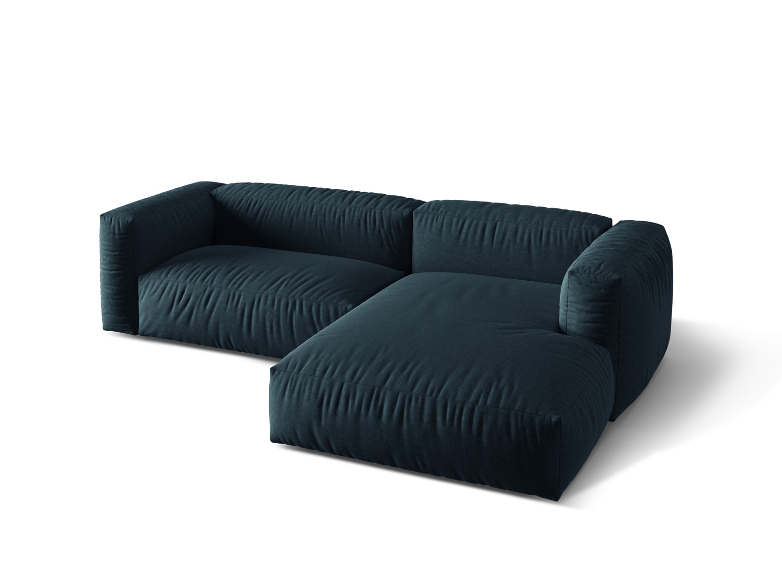 Modular Right Corner Sofa XL, "Martina", 2 Seats, 280x176x75
