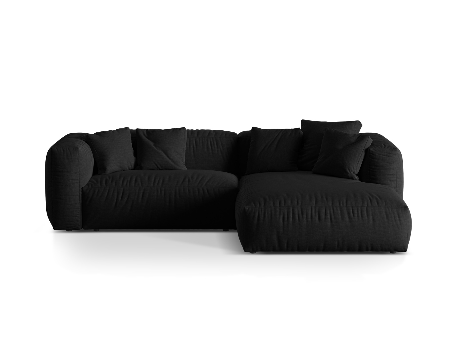 Modular Right Corner Sofa XL, "Martina", 2 Seats, 280x176x75