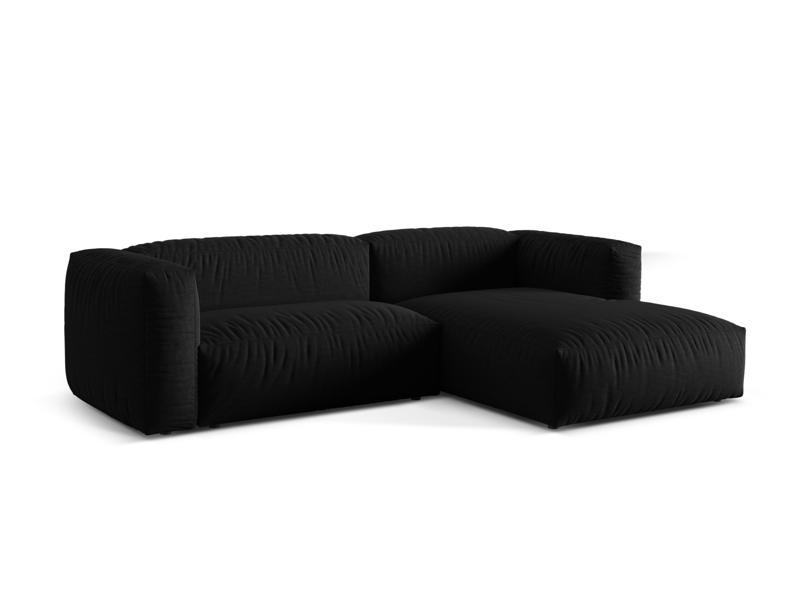 Modular Right Corner Sofa XL, "Martina", 2 Seats, 280x176x75