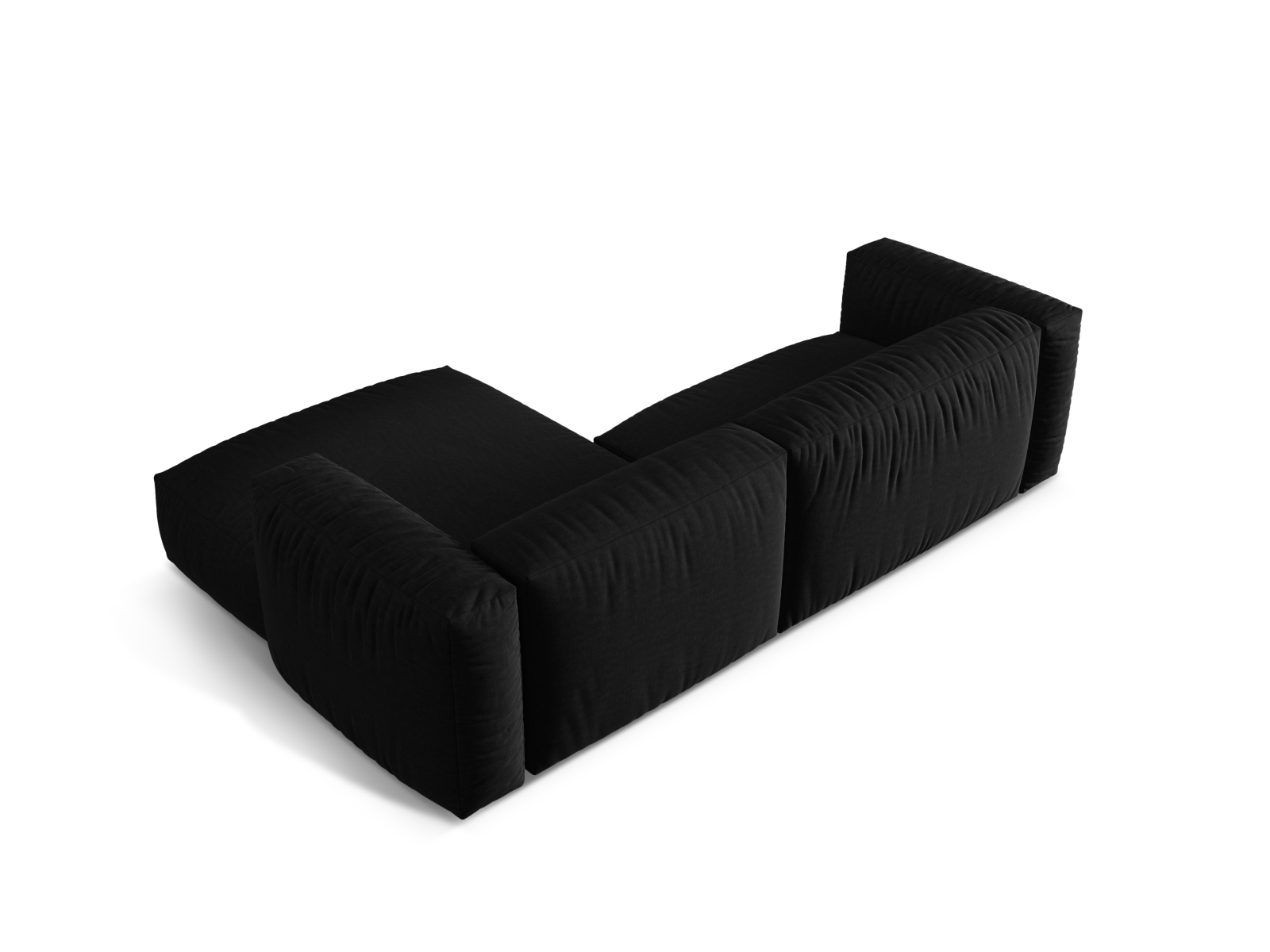Modular Right Corner Sofa XL, "Martina", 2 Seats, 280x176x75
