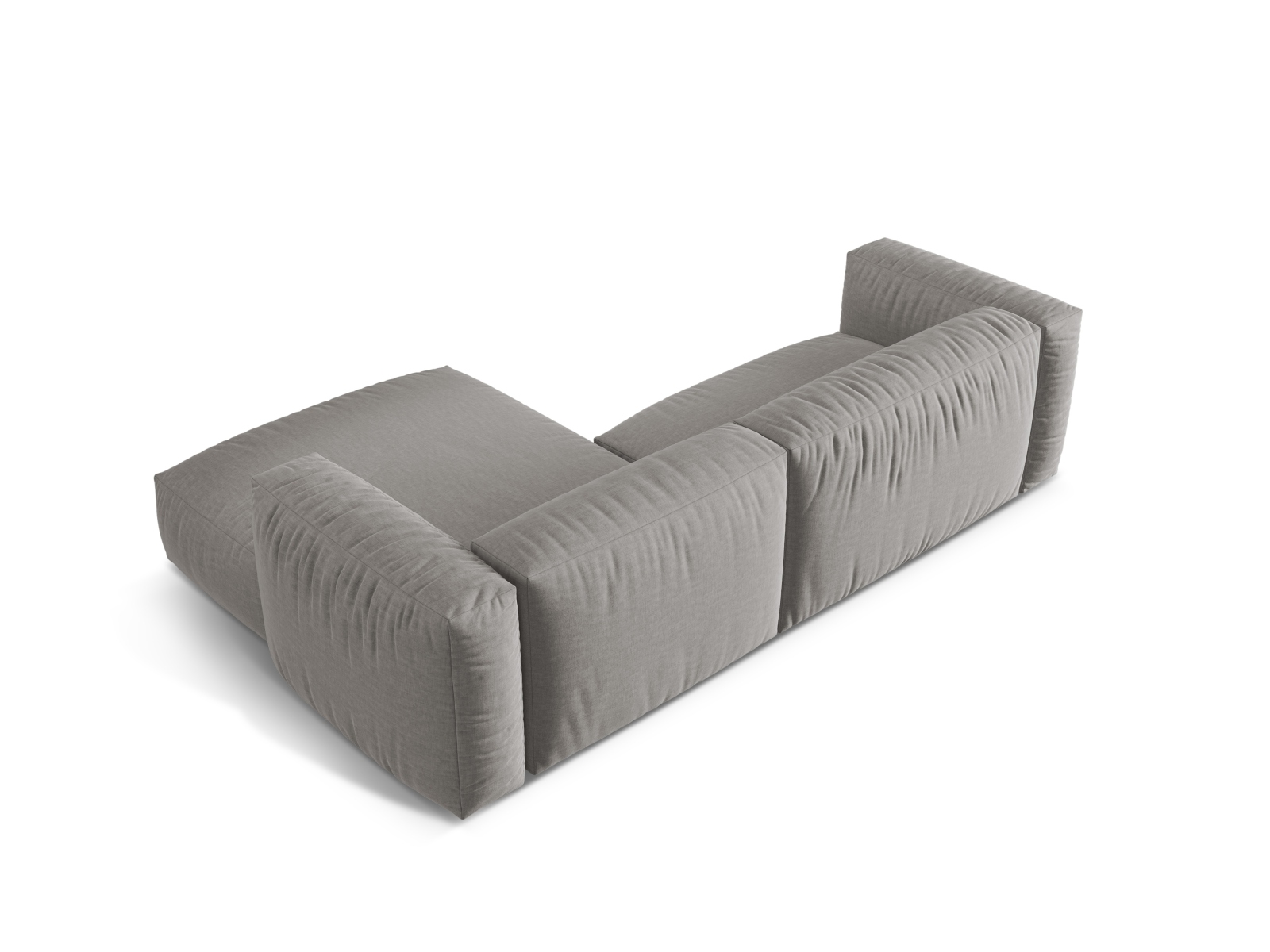 Modular Right Corner Sofa XL, "Martina", 2 Seats, 280x176x75
