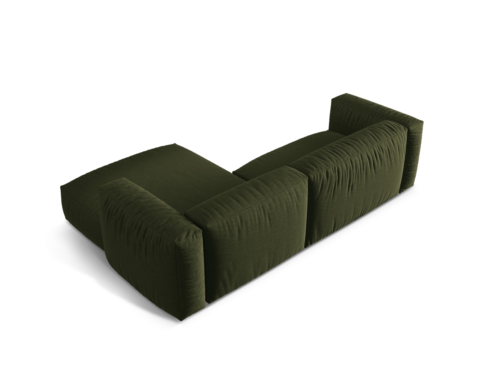 Modular Right Corner Sofa XL, "Martina", 2 Seats, 280x176x75
