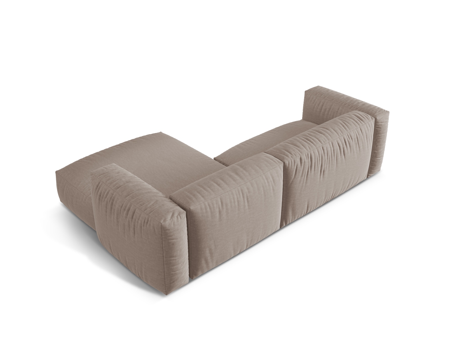Modular Right Corner Sofa XL, "Martina", 2 Seats, 280x176x75