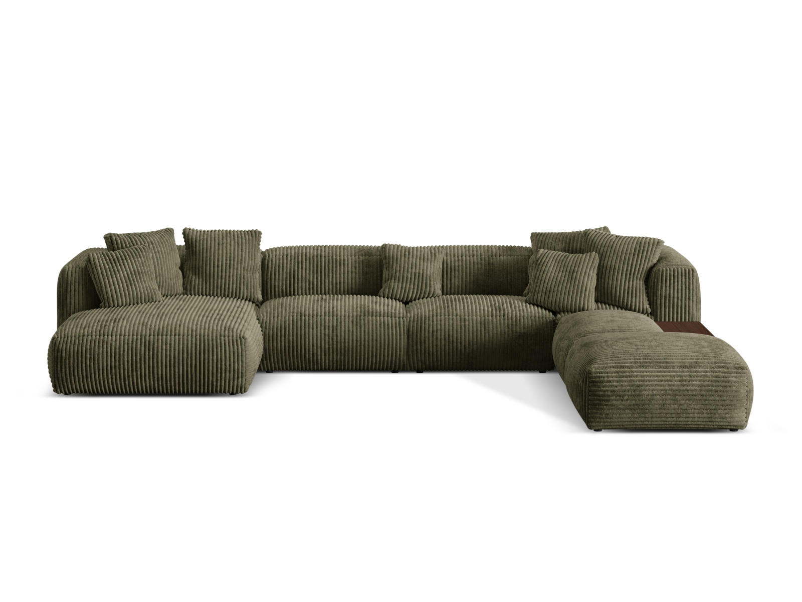 Modular Panoramic Right Corner Sofa, "Martina", 5 Seats, 406x280x75