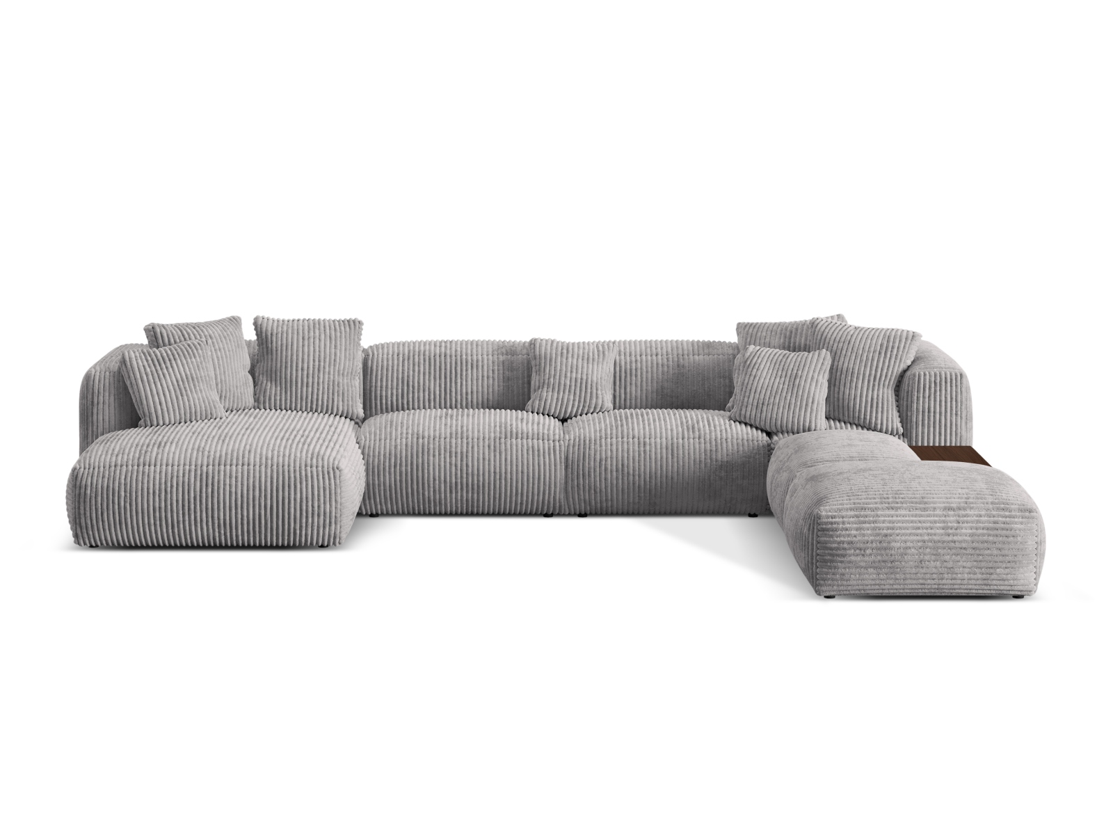 Modular Panoramic Right Corner Sofa, "Martina", 5 Seats, 406x280x75