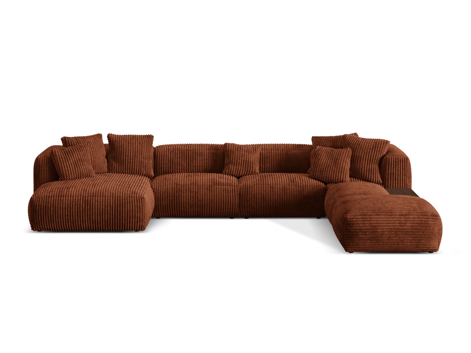 Modular Panoramic Right Corner Sofa, "Martina", 5 Seats, 406x280x75