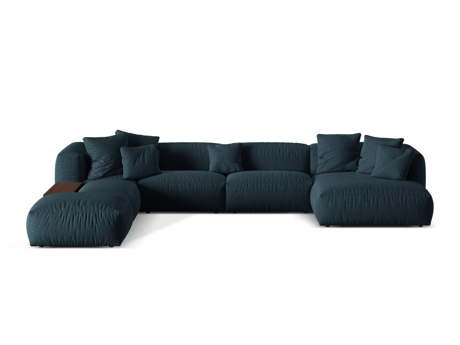 Modular Panoramic Left Corner Sofa, "Martina", 5 Seats, 406x280x75