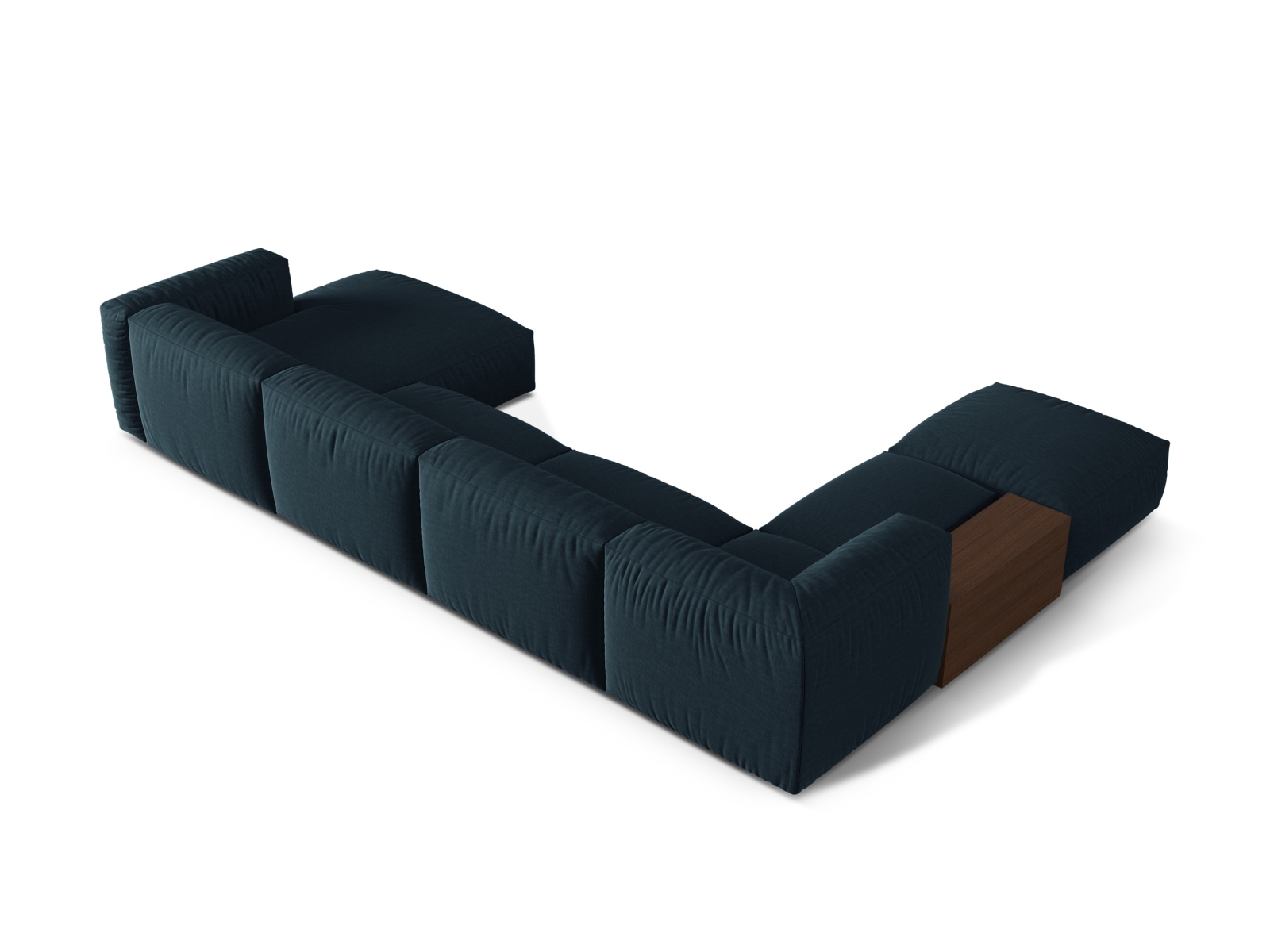 Modular Panoramic Left Corner Sofa, "Martina", 5 Seats, 406x280x75
