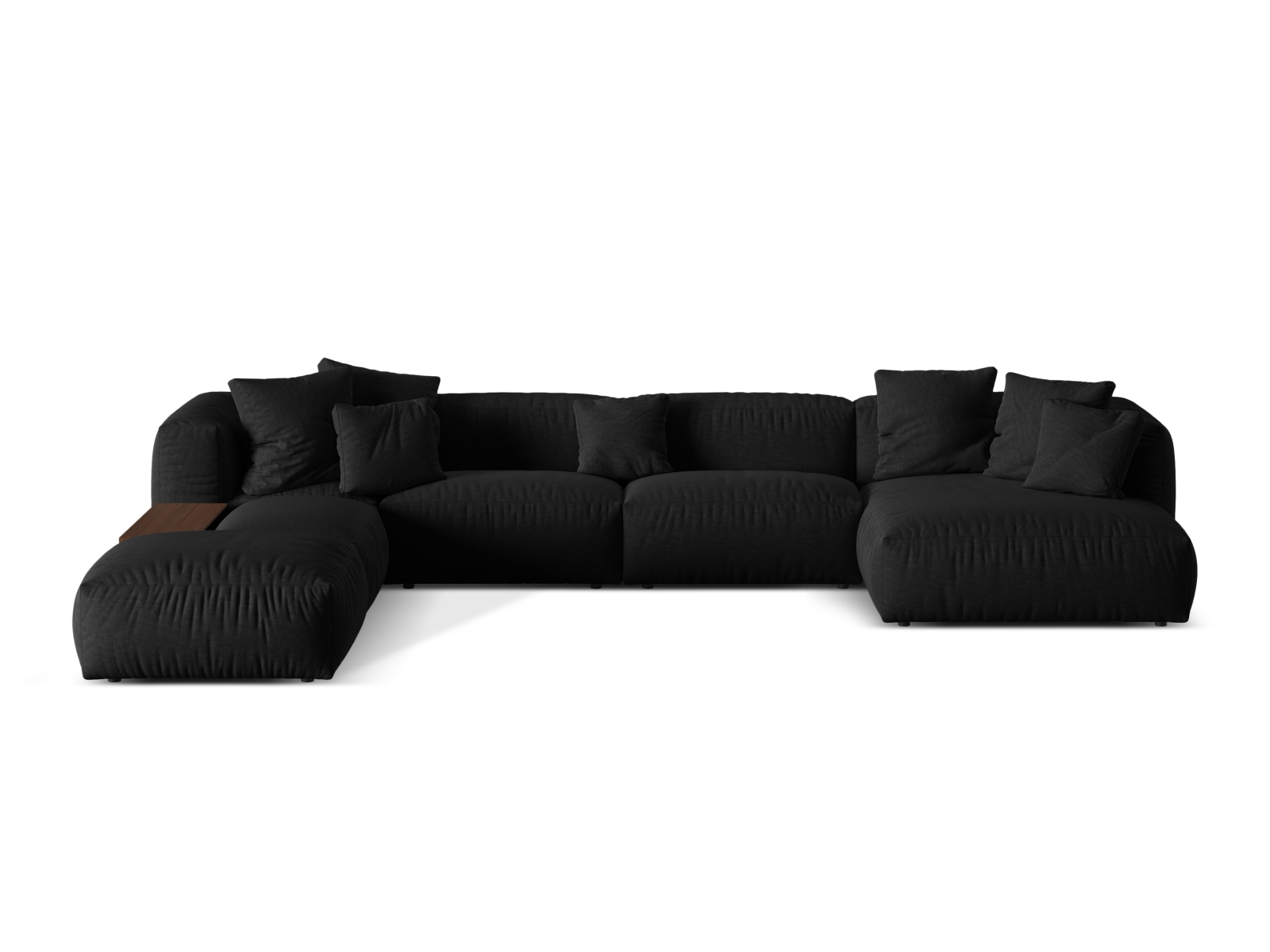 Modular Panoramic Left Corner Sofa, "Martina", 5 Seats, 406x280x75