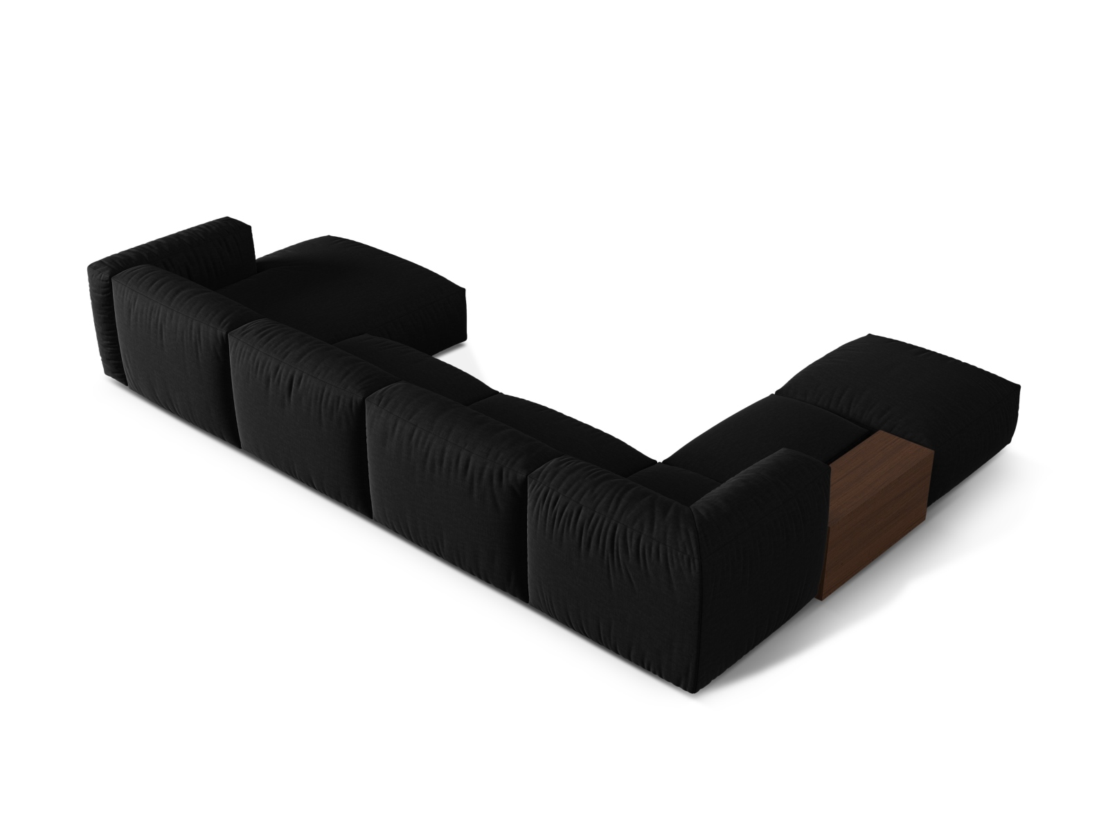Modular Panoramic Left Corner Sofa, "Martina", 5 Seats, 406x280x75