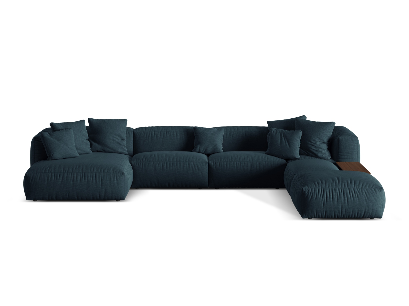 Modular Panoramic Right Corner Sofa, "Martina", 5 Seats, 406x280x75