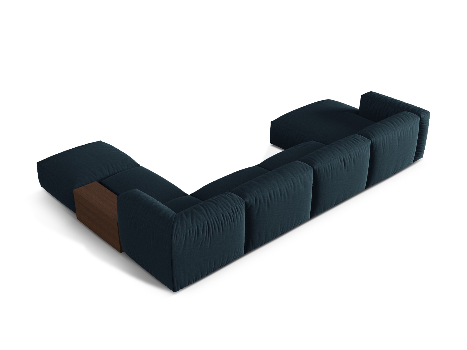 Modular Panoramic Right Corner Sofa, "Martina", 5 Seats, 406x280x75