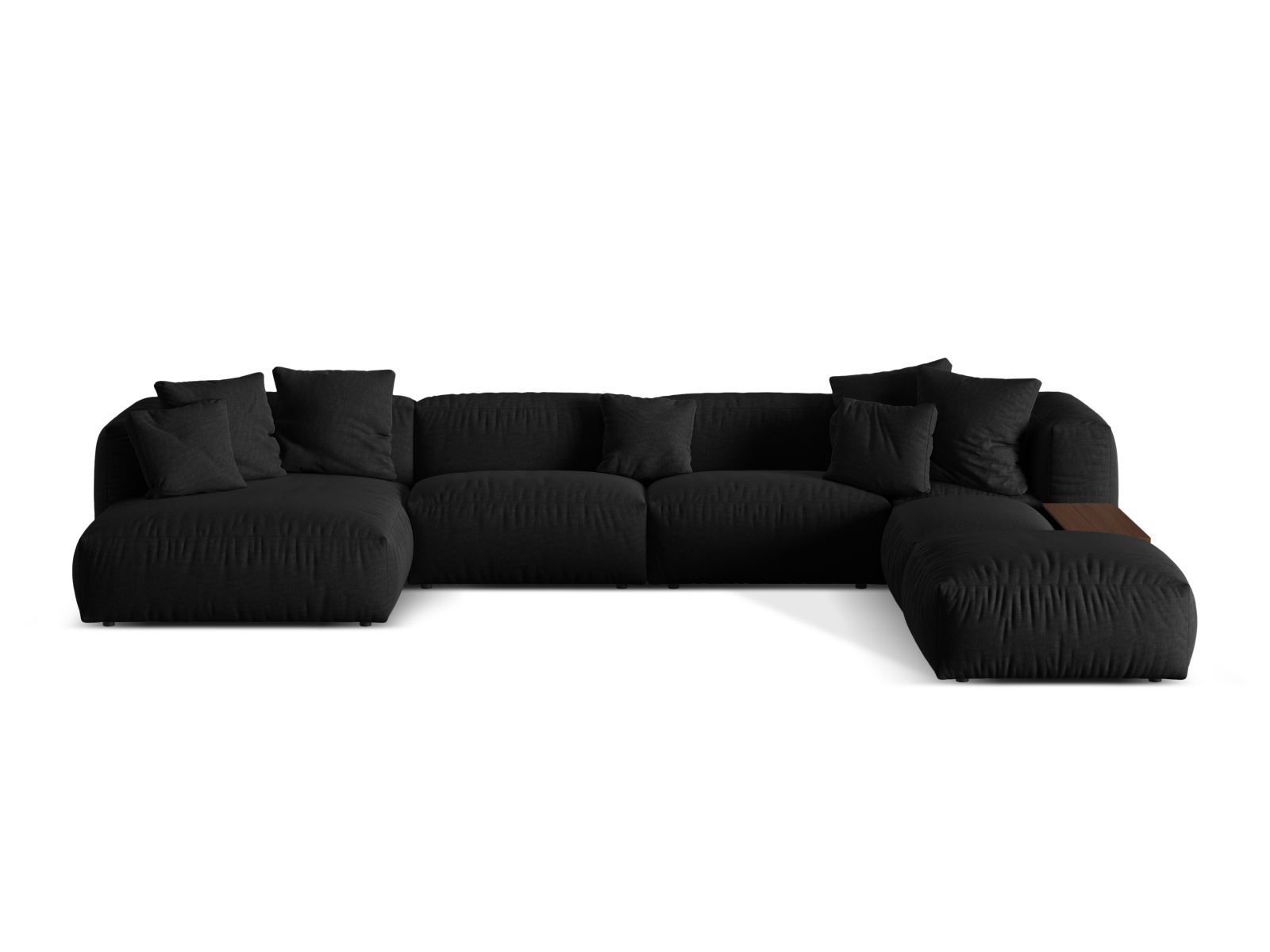 Modular Panoramic Right Corner Sofa, "Martina", 5 Seats, 406x280x75