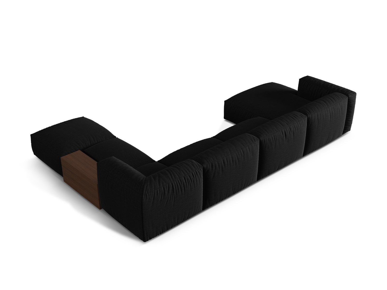 Modular Panoramic Right Corner Sofa, "Martina", 5 Seats, 406x280x75